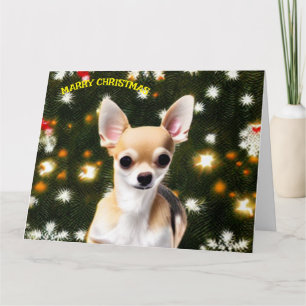 Carte Chien de Noël Chihuahua