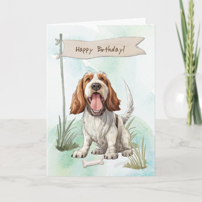 Carte Chien de race Spinone Italiano sous signe d'annive (Devant)
