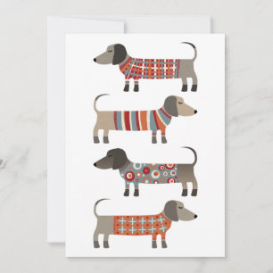 Carte Chien de saucisse Dachshund