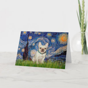 Carte Chien de taureaux français 1 - Nuit étoilée