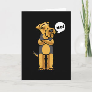 Carte Chien de Terrier gallois têtu