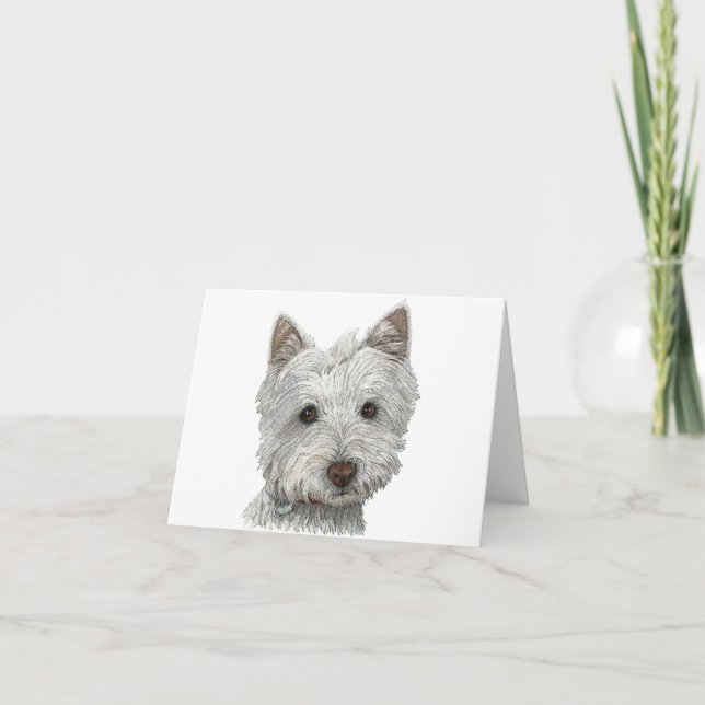 Carte Chien de Westie (Devant)
