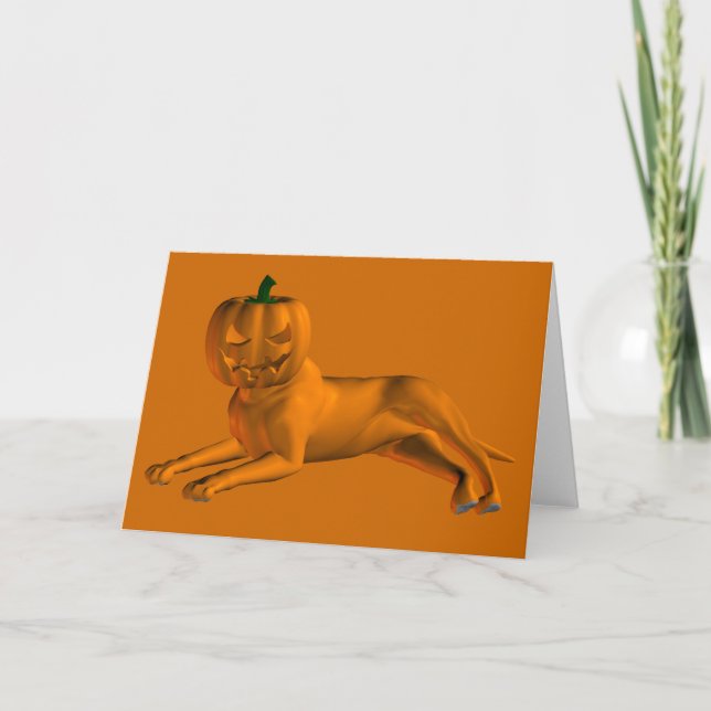 Carte Chien d'Halloween (Devant)
