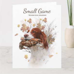 Carte Chien d'oiseaux, chasse à la bécasse