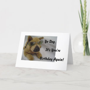 Carte Chien Drôle En Lunettes De Soleil