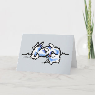Carte Chien Esquimau Américain Jouer Mort
