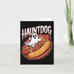 Carte Chien fantôme drôle Hot Dog Costume Halloween