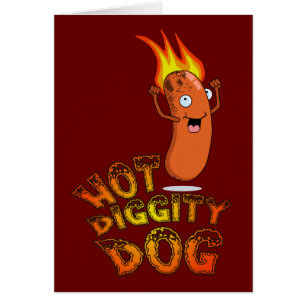 Carte Chien Hot Diggity