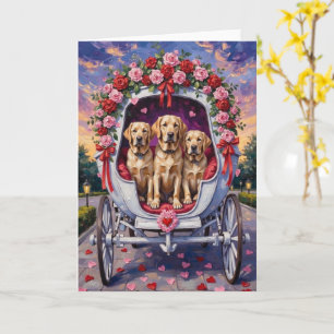 Carte Chien Labrador Saint-Valentin 