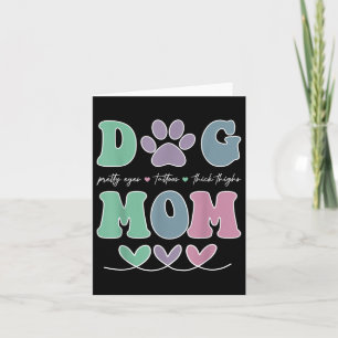 Carte Chien Maman Joli Oeil Tatouages Épaisse Cuisse Drô