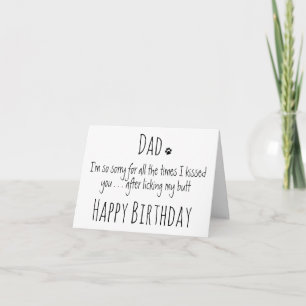 Carte Chien papa Anniversaire Drôle Chien Humour - Chien