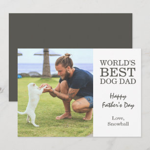 Carte Chien papa Photo Fête des pères