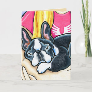 Carte Chien qui dit adieu au groupe