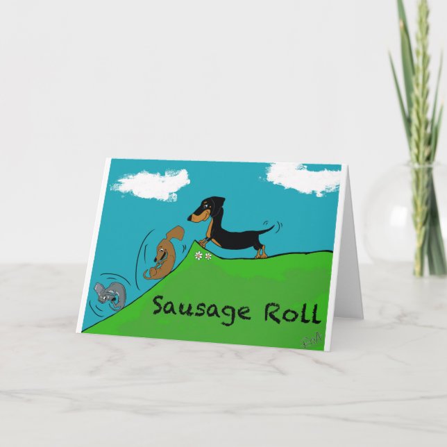 Carte Chien saucisse (Devant)