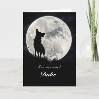 Carte Chien Sympathy Allemand Shepard Type Chien race