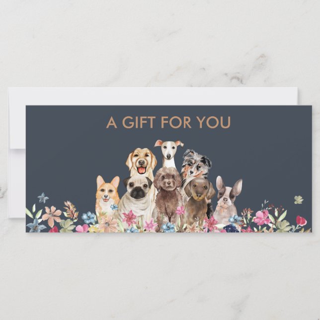 Carte Chien toilettant boutique animal de compagnie chai (Devant)