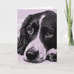Carte Chien vintage, Anniversaire