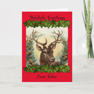 Carte Chien vintage Yuletide