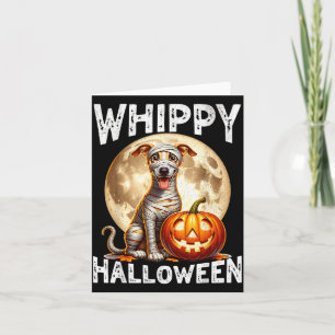Carte Chien Whippet Halloween