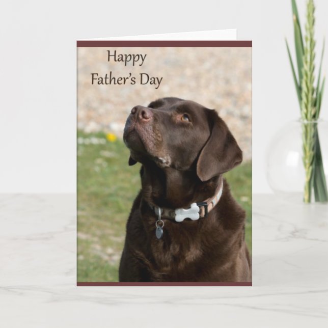 Carte Chienchien de fête des pères (Devant)