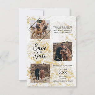 Carte Chiens Animaux de compagnie Trois Photos Engagé  E