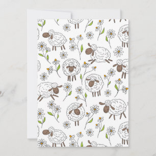 Carte Chiens de comptage sur blanc