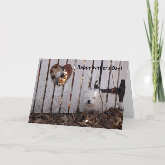 Carte Chiens de fête des pères (Devant)
