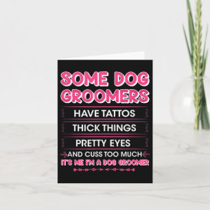 Carte Chiens Groomers ont des tatouages - Funny Furologi
