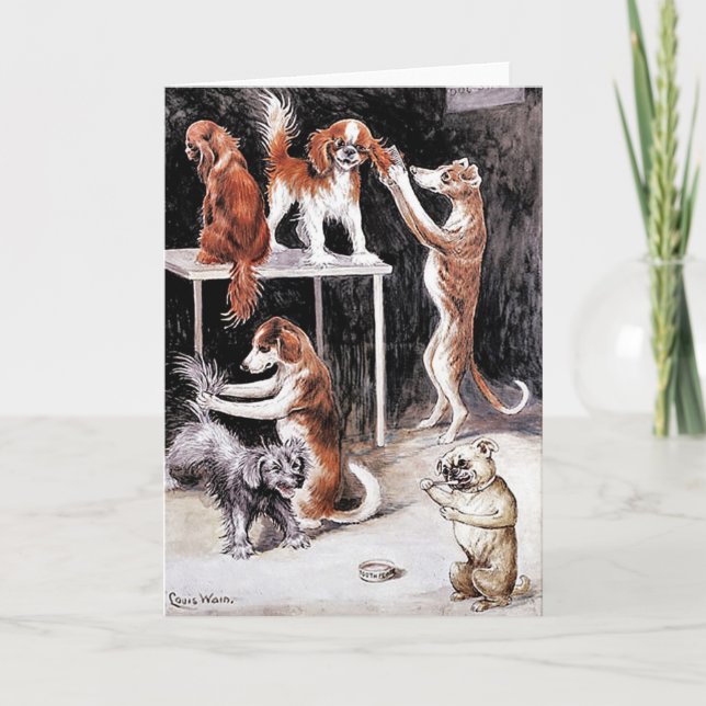 Carte : Chiens Grooming Chiens (Devant)