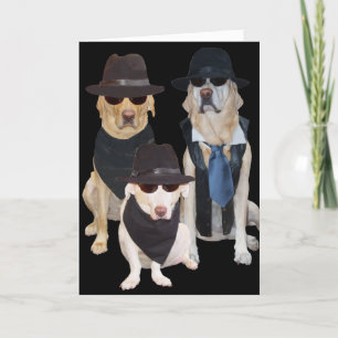Carte Chiens/laboratoires amusants sur la colline Annive
