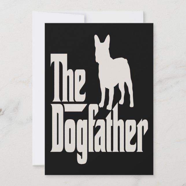 Carte Chiffre de taureau français | Frenchie Le Chien Pè (Devant)