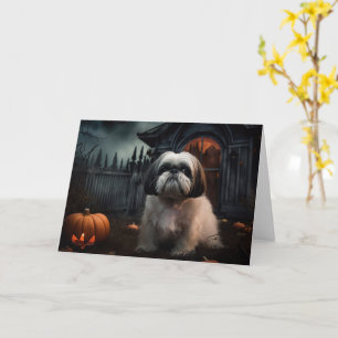 Carte Chih Tzu Halloween effraie