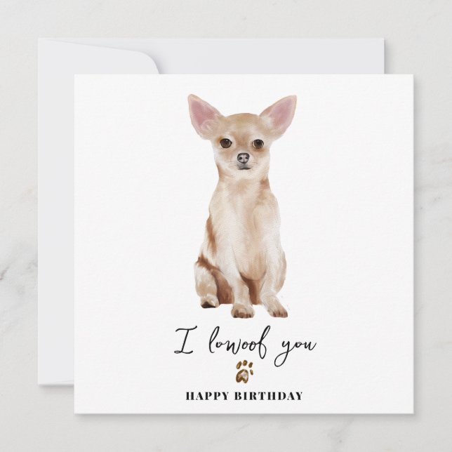 Carte Chihuahua Chien maman Chiot Animaux de compagnie A (Devant)