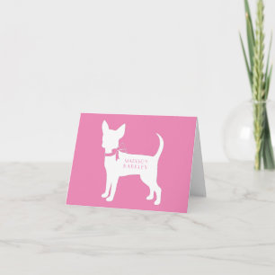 Carte Chihuahua Chig Puppy Note Card