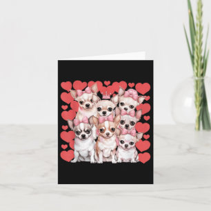 Carte Chihuahua Coeur Valentines Jour Couple