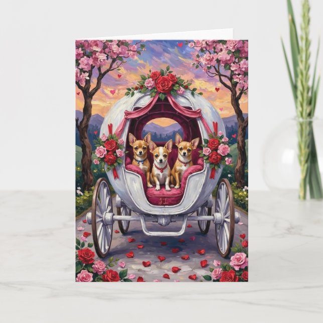 Carte Chihuahua Saint-Valentin (Devant)