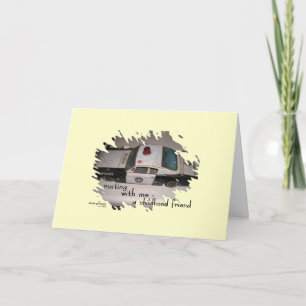 Carte Childhood Friend Haiku Art Greeting Card