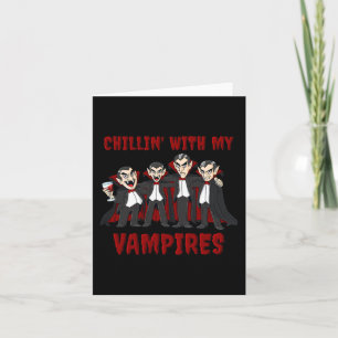 Carte Chillin Avec Mes Vampires Halloween Garçons Filles