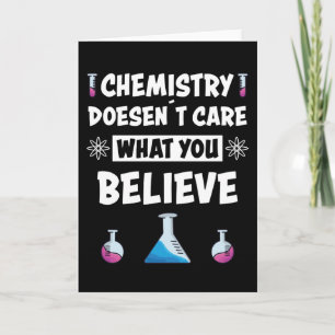 Carte Chimie amusante Citation drôle de chimiste Profess