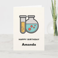 Chimie Tube d'essai et bécher Anniversaire
