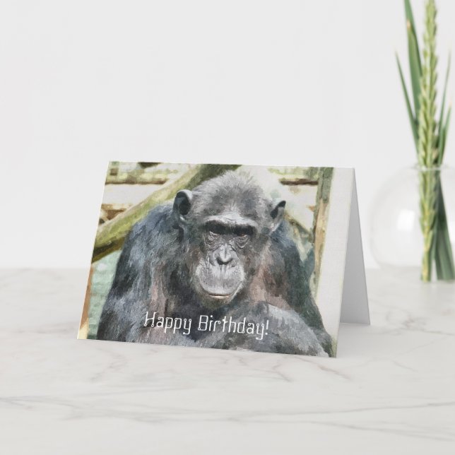 CARTE CHIMPANZEE (Devant)