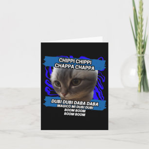 Carte Chippi Chippi Chappa Chappa Danser Mème Chat