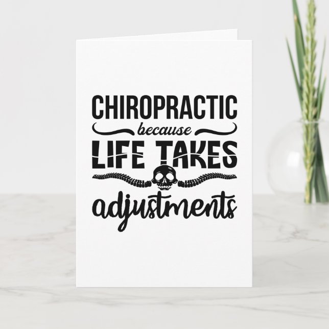 Carte Chiropraticien Chiro Chiropratique de la colonne v (Devant)
