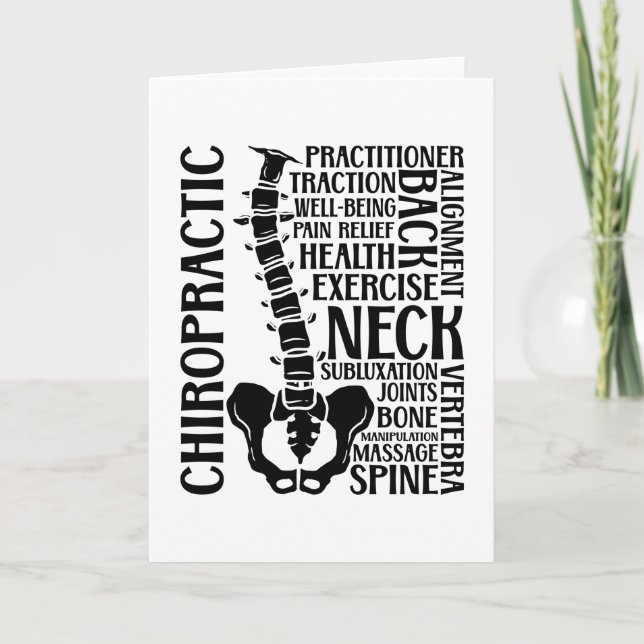 Carte Chiropratique Spine Therapist Chiro Chiropractor (Devant)