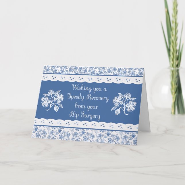 Carte Chirurgie de hanche obtenir bien Floral Faux Lace  (Devant)