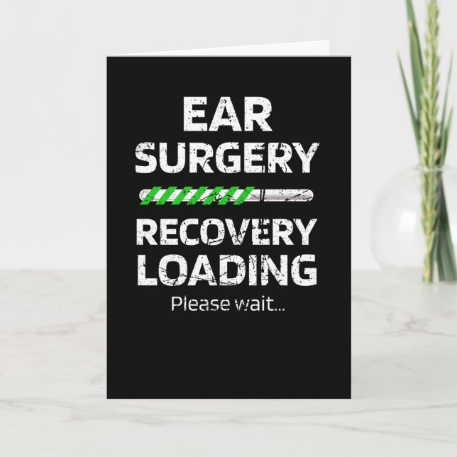 Carte Chirurgie de l'oreille amusante Otoplastie Récupér (Devant)