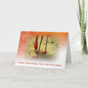 Carte Chirurgie genou bien bientôt Flamant rose rose