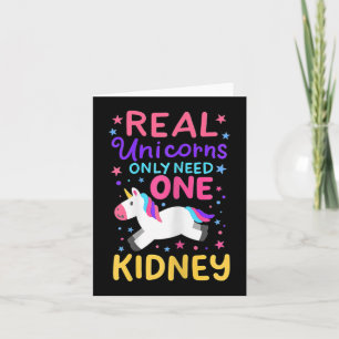 Carte Chirurgie Renal Transplant Rein Cute Unicorne Pour