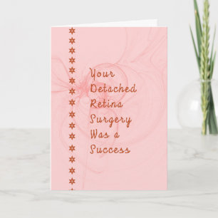 Carte Chirurgie Retina détachée en rose rose pâle