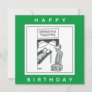Carte Chirurgien entrant dans le théâtre d'opération des